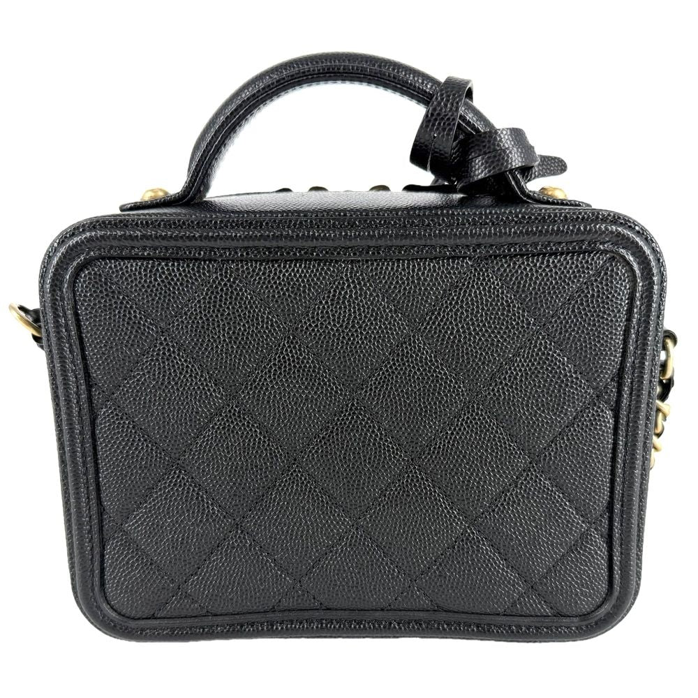 Chanel 2-Way CC Filigree Vanity Mini Pochette Shoulder Bag Crossbody CC Logo — view 2