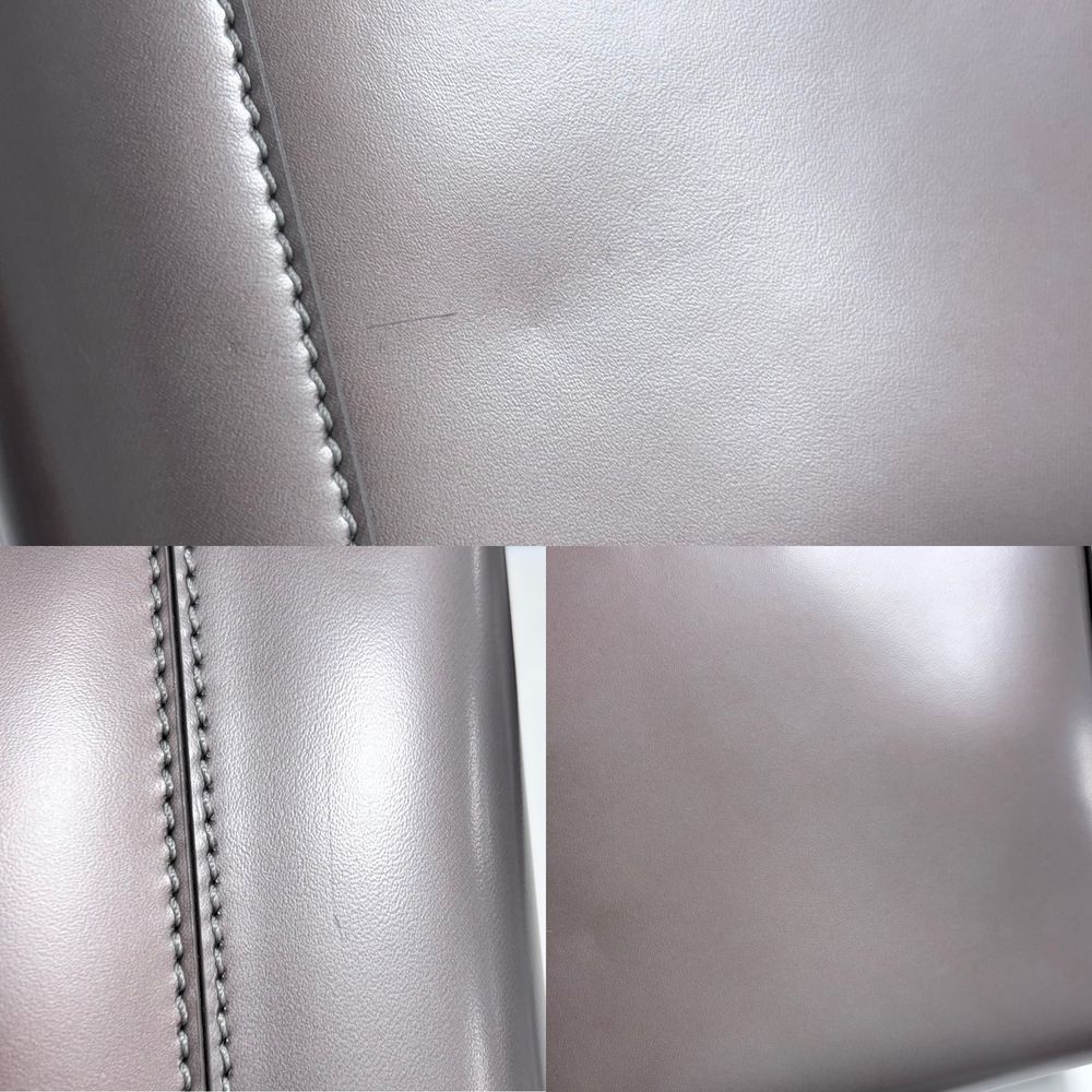 Dior Maris Pearl Leather Brown Gunmetal Vintage Wallet Handbag — view 7