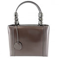 Dior Maris Pearl Leather Brown Gunmetal Vintage Wallet Handbag