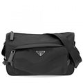 Prada Shoulder Bag Triangle Logo Large Re-Nylon Saffiano Leather