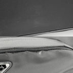 Prada Shoulder Bag Triangle Logo Large Re-Nylon Saffiano Leather — view 6