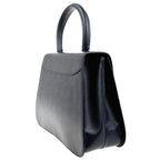 Celine Circle Logo Navy Single Push Leather Handbag — view 3