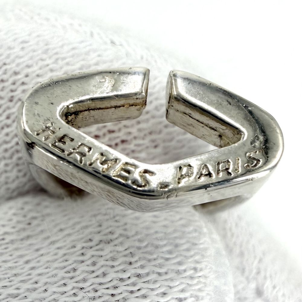 Hermes Key Holder Etrier Charm 925 Sterling Silver Vintage — view 4