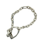 Hermes Key Holder Etrier Charm 925 Sterling Silver Vintage — view 2