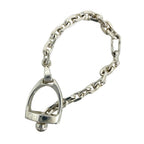 Hermes Key Holder Etrier Charm 925 Sterling Silver Vintage