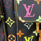 Louis Vuitton Shoulder Bag Monogram Multicolor Lodge GM Black — view 7