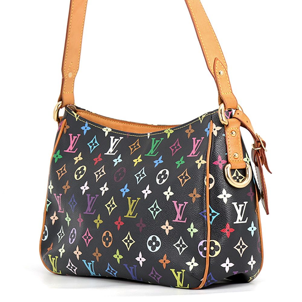 Louis Vuitton Shoulder Bag Monogram Multicolor Lodge GM Black — view 2
