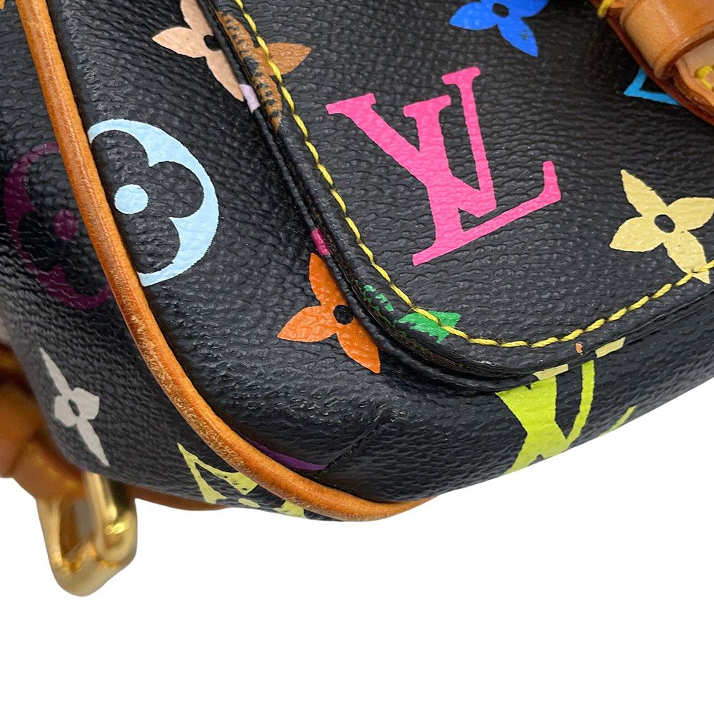 Louis Vuitton Shoulder Bag Monogram Multicolor Lodge GM Black — view 6