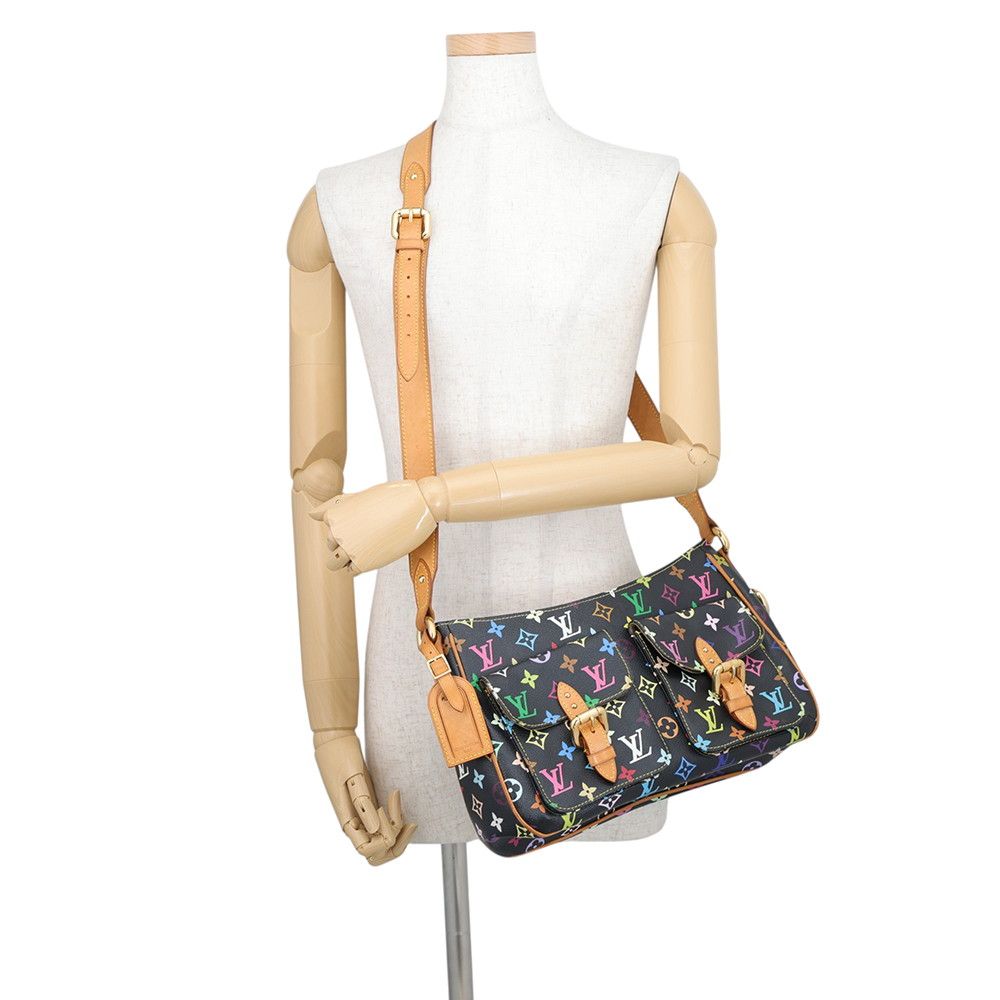 Louis Vuitton Shoulder Bag Monogram Multicolor Lodge GM Black — view 4