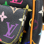Louis Vuitton Shoulder Bag Monogram Multicolor Lodge GM Black — view 8