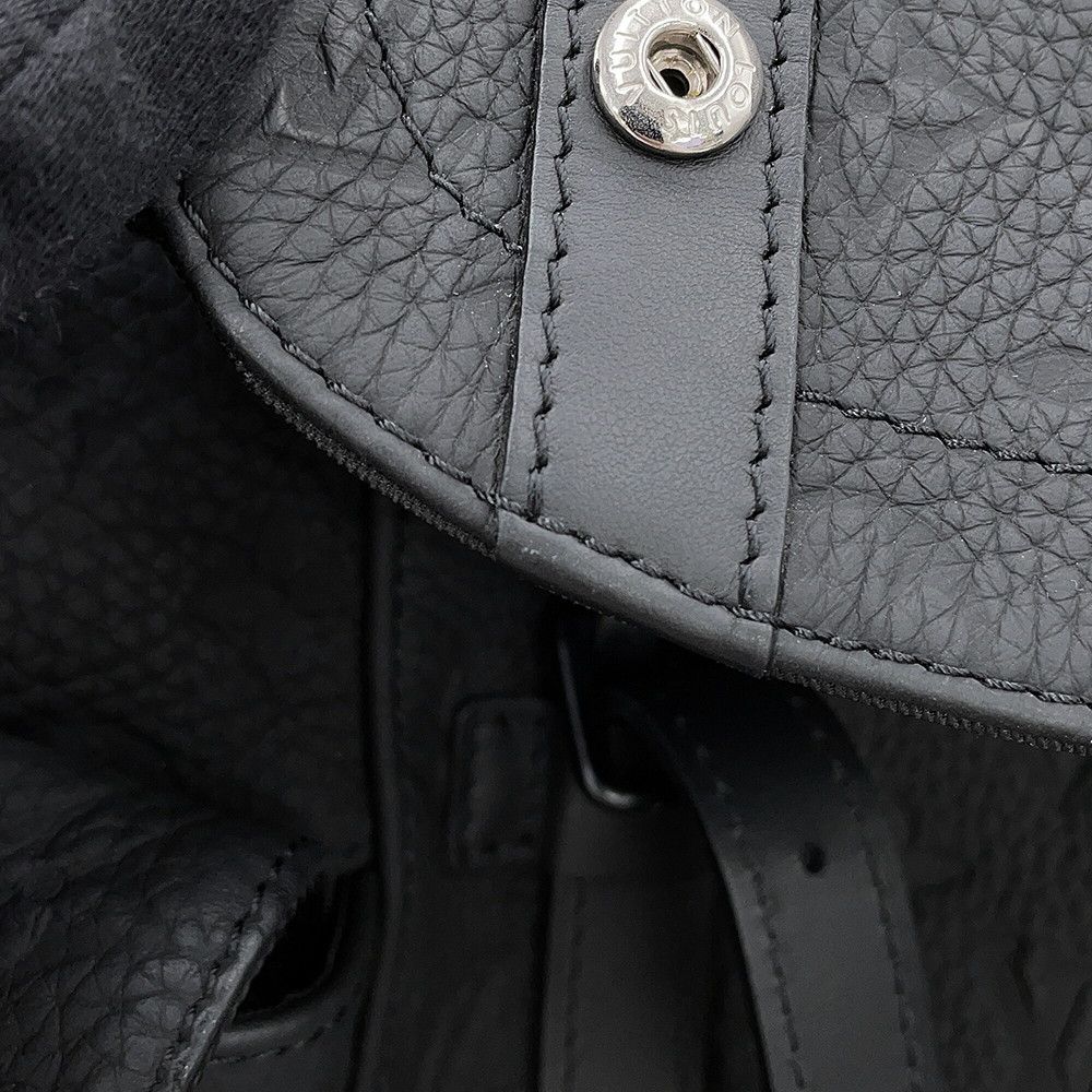Louis Vuitton Backpack Monogram Taurillon Christopher PM Black — view 8