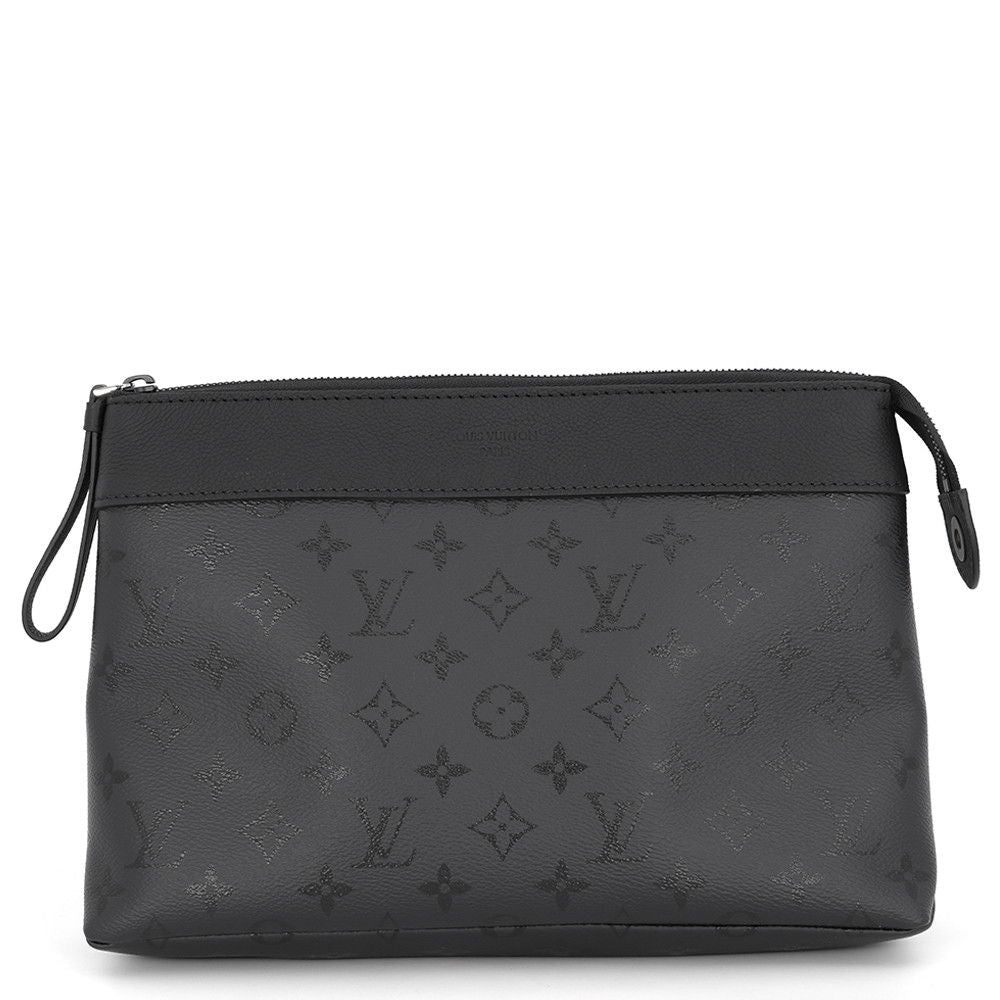 Louis Vuitton Clutch Monogram Midnight Pochette Voyage Souple Black