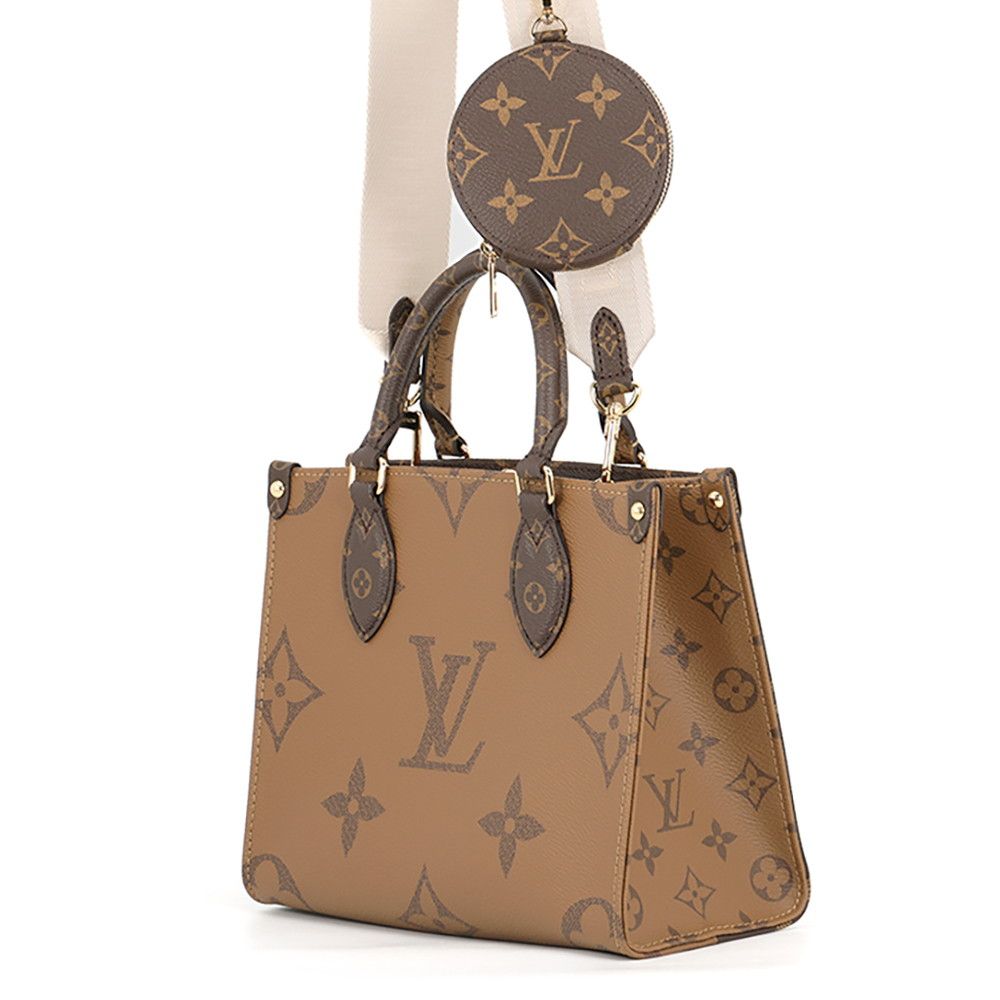 Louis Vuitton Monogram Reverse Giant On The Go PM 2-Way Tote Bag — view 2