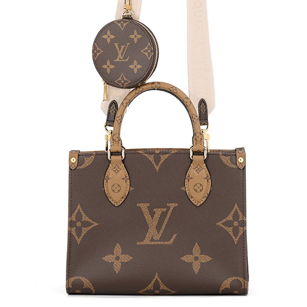 Louis Vuitton Monogram Reverse Giant On The Go PM 2-Way Tote Bag
