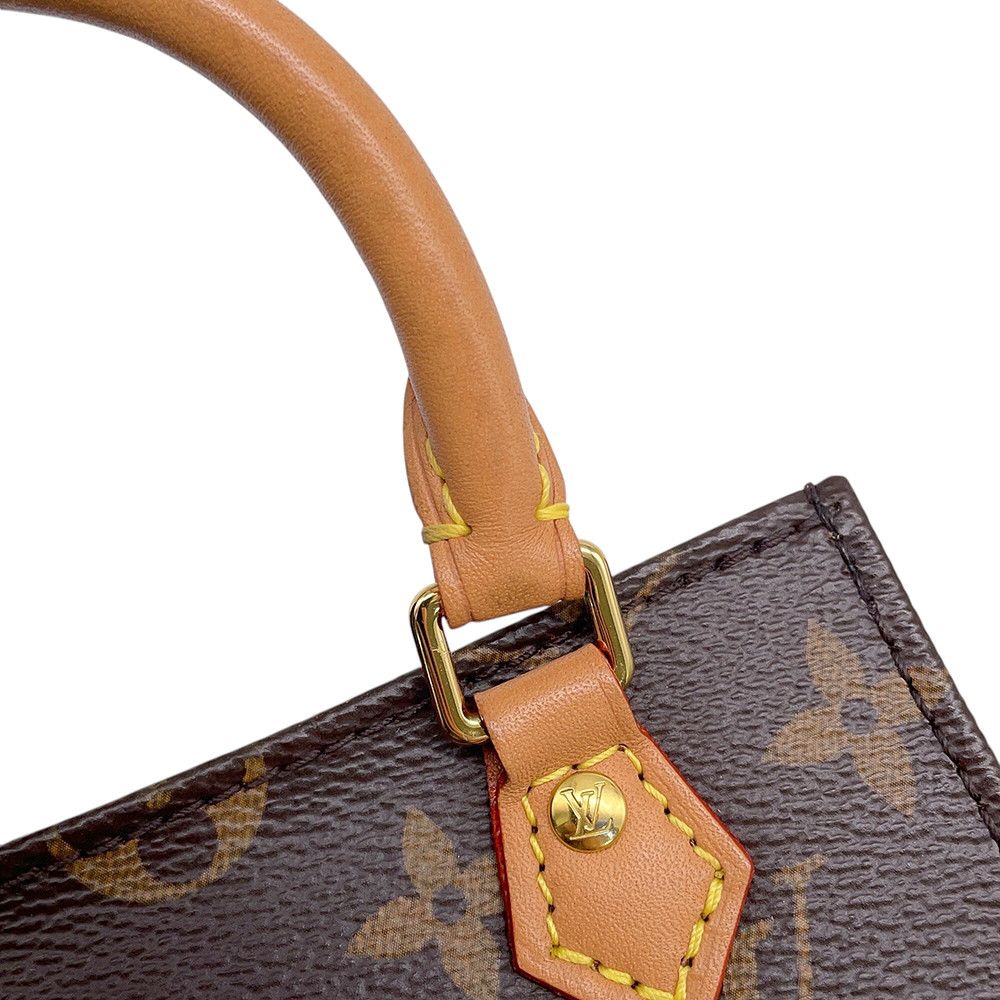 Louis Vuitton Handbag Monogram Petite Sac Plat Mini Bag 2-Way — view 8