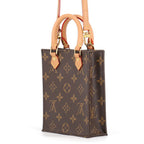 Louis Vuitton Handbag Monogram Petite Sac Plat Mini Bag 2-Way — view 2