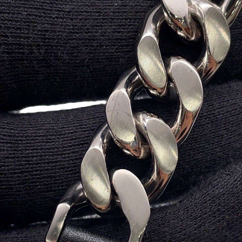 Hermes Bra Camden Black Silver Leather T4 Accessory Bracelet — view 6
