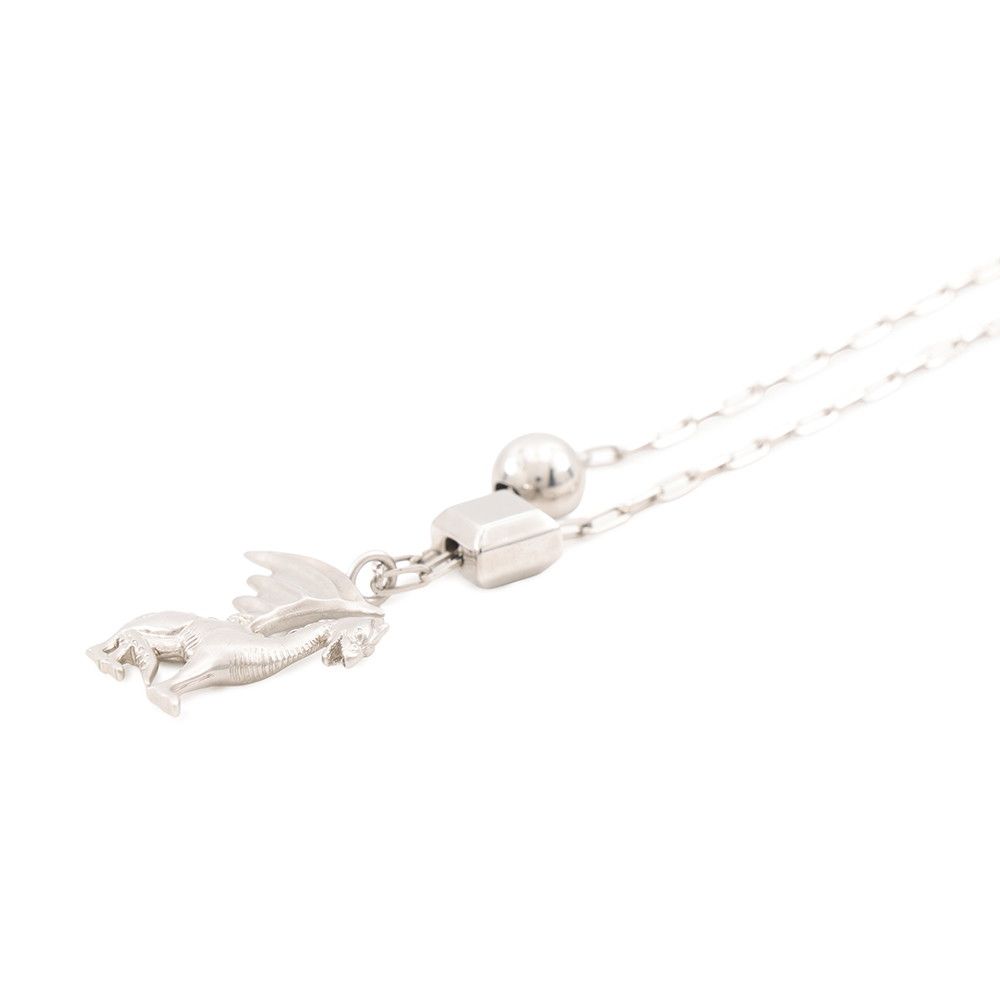 Hermes Necklace Talisman Dragon Motif Metal Ascending Sari — view 2