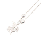 Hermes Necklace Talisman Dragon Motif Metal Ascending Sari
