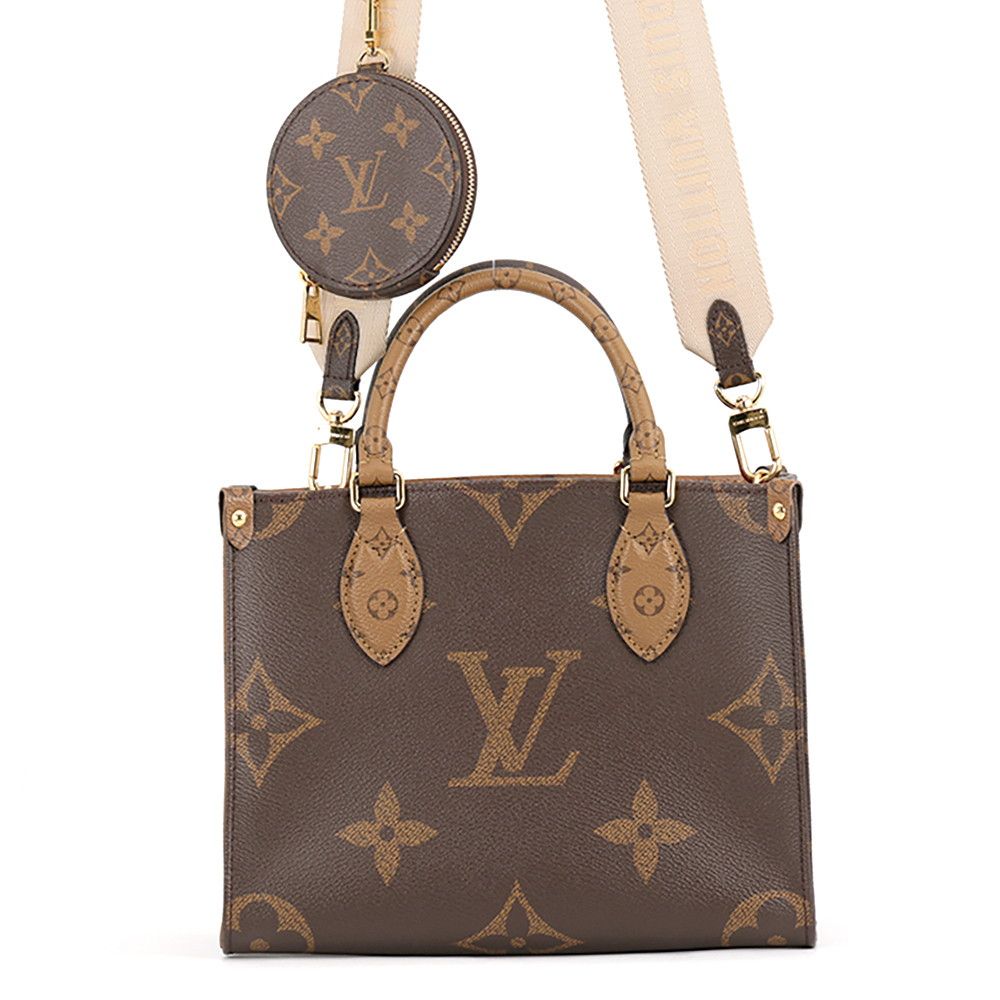 Louis Vuitton Monogram Reverse Giant On The Go PM 2-Way Tote Bag