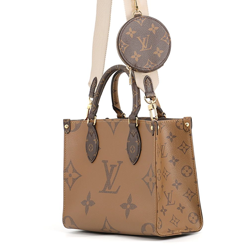Louis Vuitton Monogram Reverse Giant On The Go PM 2-Way Tote Bag — view 2