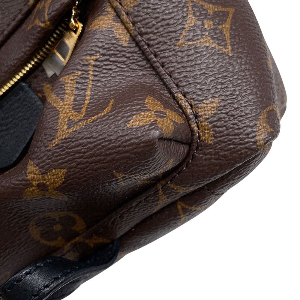 Louis Vuitton Backpack Monogram Palm Spring Mini Bag Black — view 7