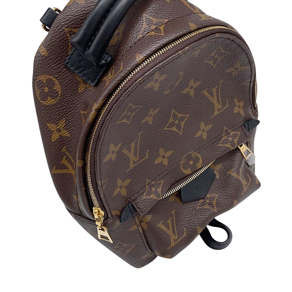 Louis Vuitton Backpack Monogram Palm Spring Mini Bag Black — view 6