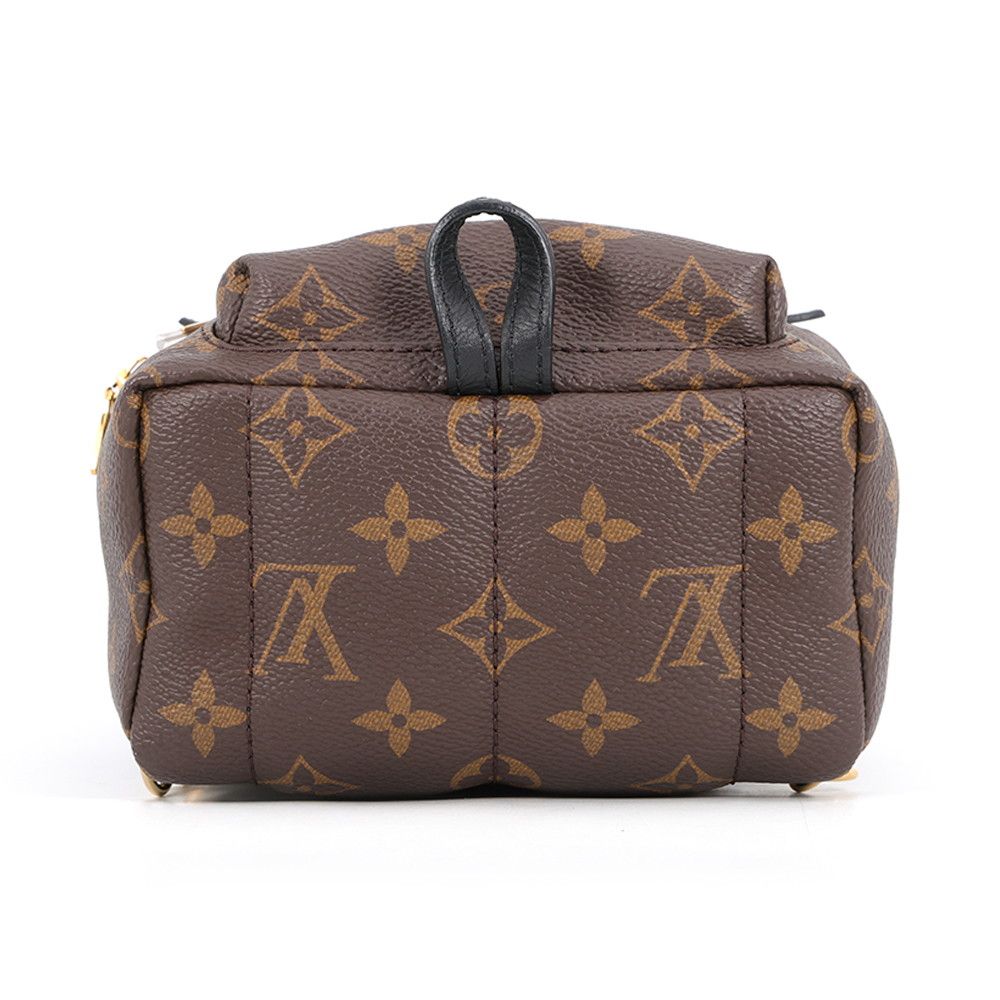 Louis Vuitton Backpack Monogram Palm Spring Mini Bag Black — view 3