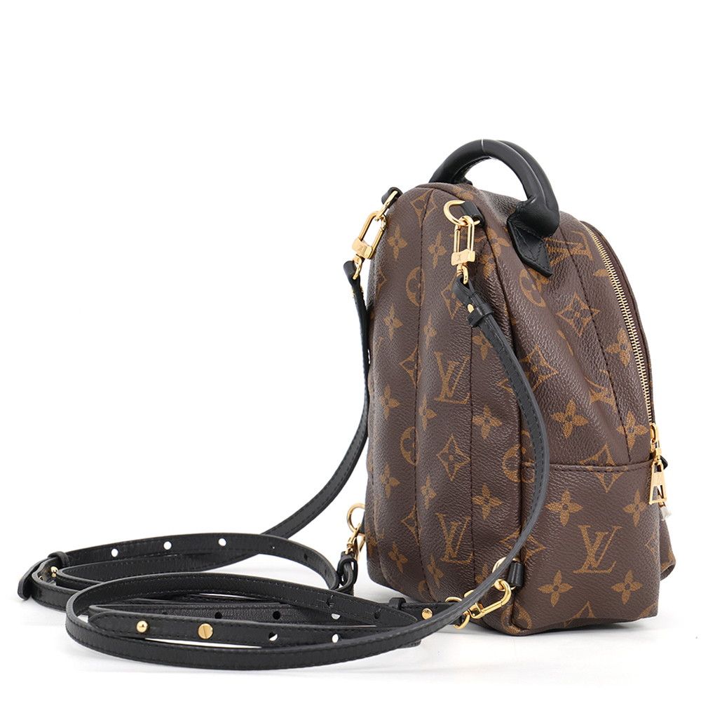 Louis Vuitton Backpack Monogram Palm Spring Mini Bag Black — view 2
