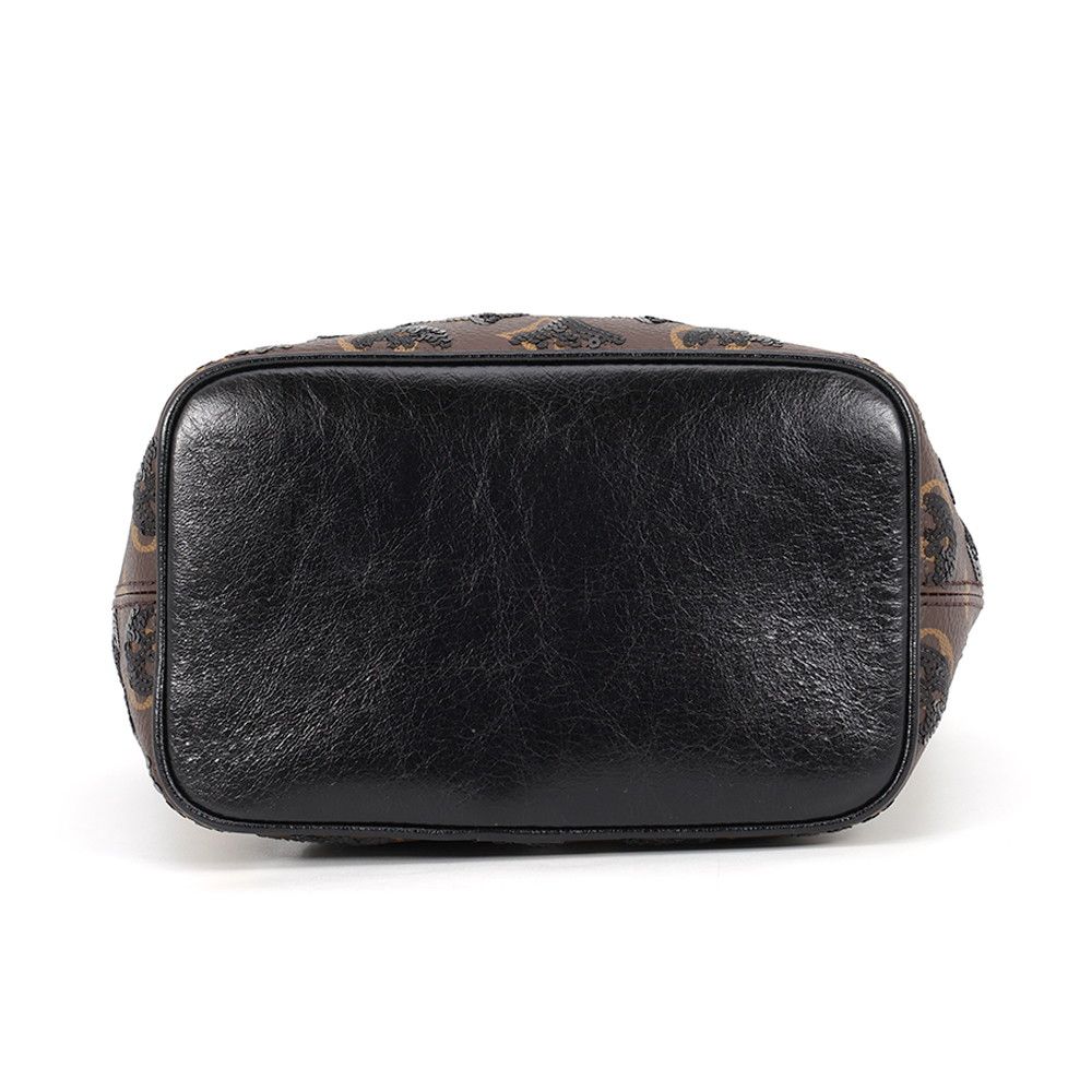 Louis Vuitton Shoulder Bag Monogram Sequin Noe BB 2-Way Black — view 3