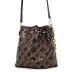 Louis Vuitton Shoulder Bag Monogram Sequin Noe BB 2-Way Black — view 2