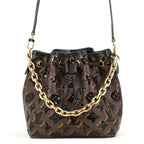 Louis Vuitton Shoulder Bag Monogram Sequin Noe BB 2-Way Black