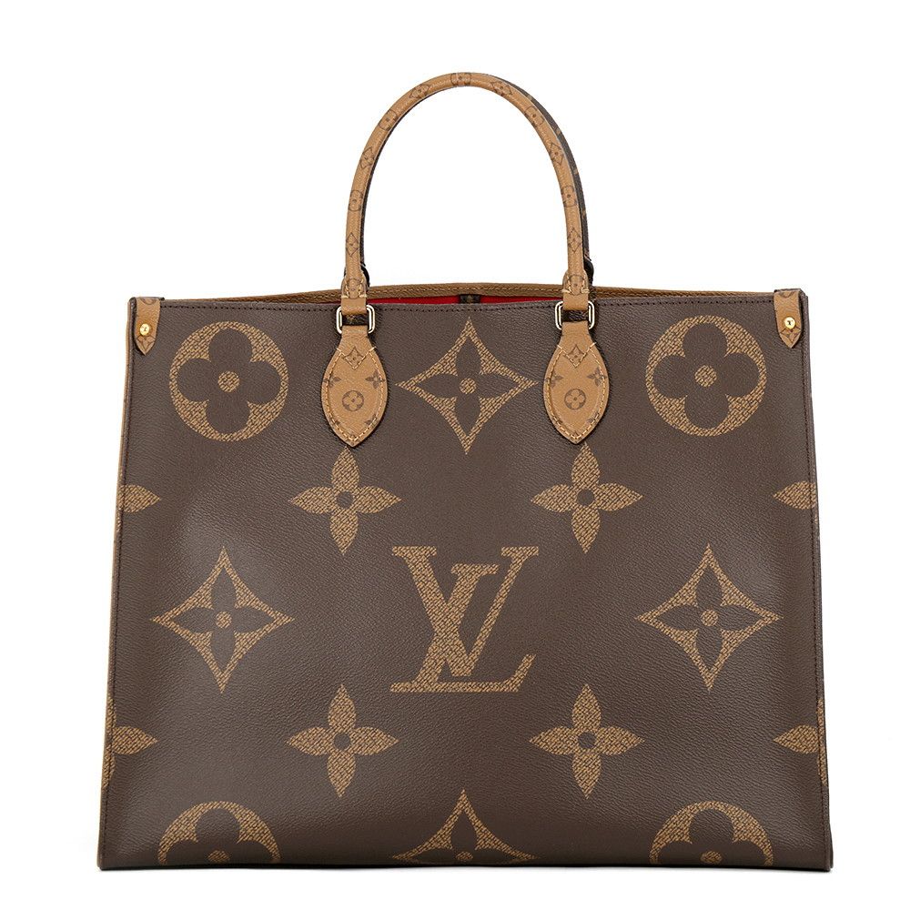 Louis Vuitton Tote Monogram Reverse Giant On The Go GM 2-Way Shoulder Bag