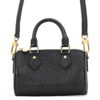 Louis Vuitton Monogram Empreinte Nano Speedy 2-Way Black Handbag