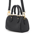 Louis Vuitton Monogram Empreinte Nano Speedy 2-Way Black Handbag — view 2
