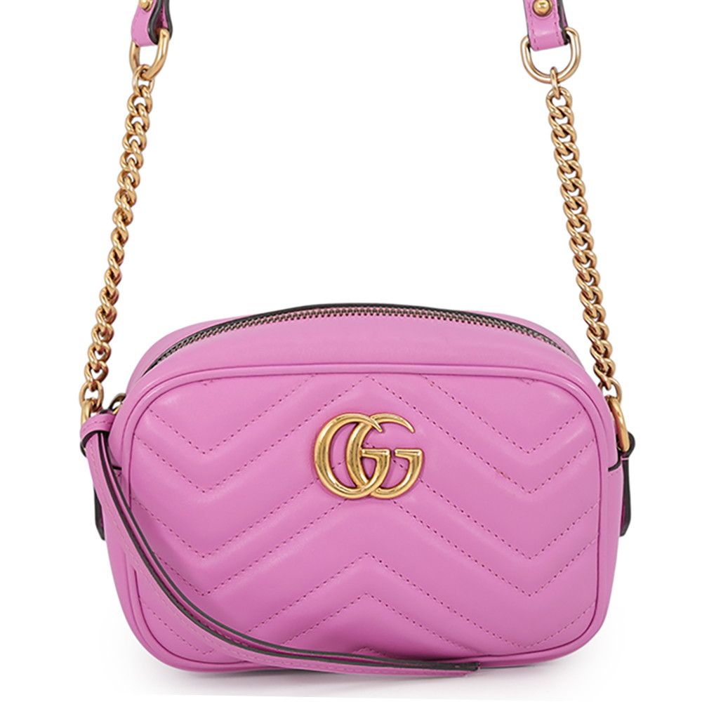 Gucci Chain Shoulder Bag GG Marmont Leather
