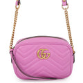 Gucci Chain Shoulder Bag GG Marmont Leather