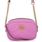 Gucci Chain Shoulder Bag GG Marmont Leather