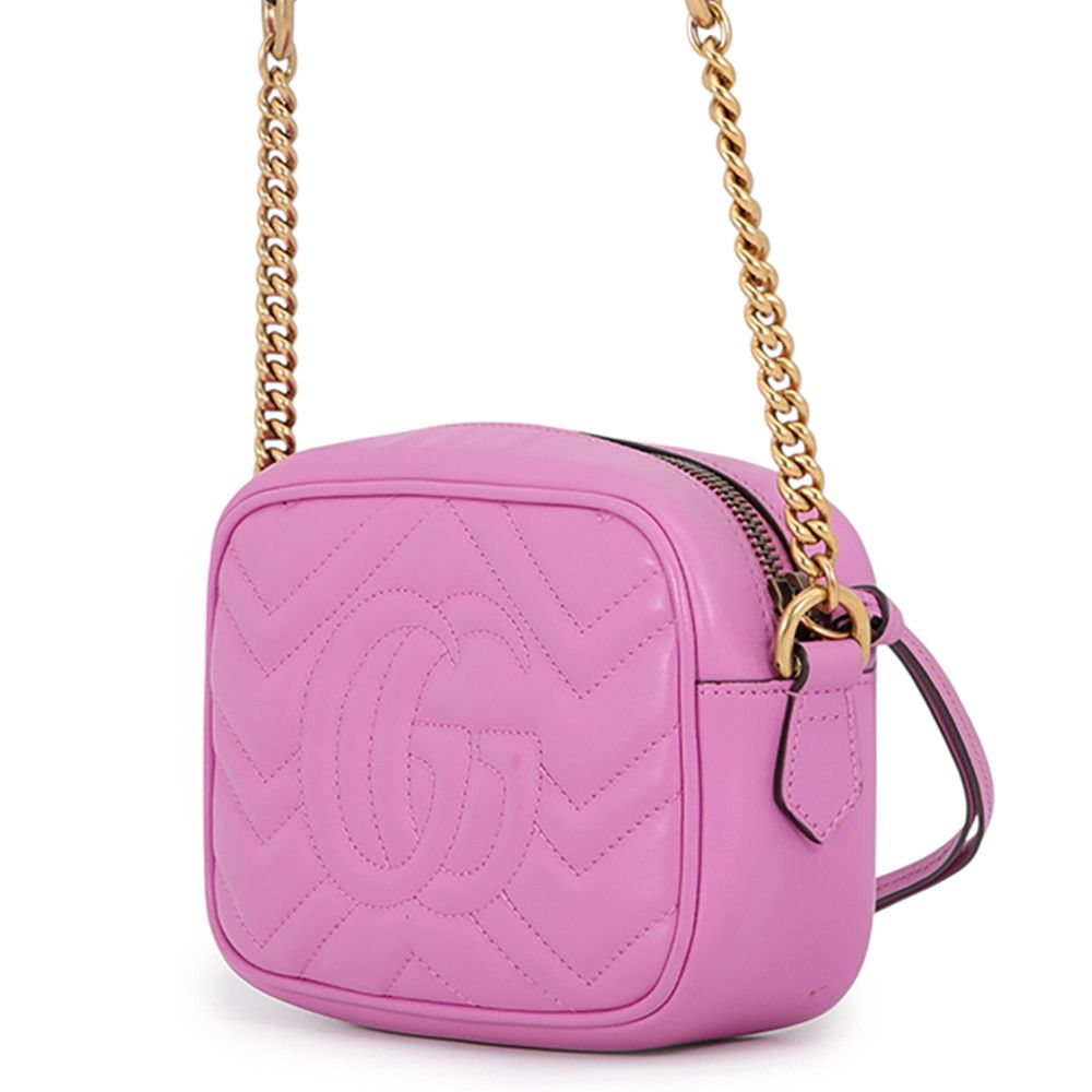 Gucci Chain Shoulder Bag GG Marmont Leather — view 2