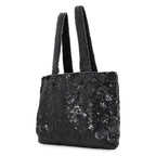 Chanel Handbag Mini CC Logo Sequin Beads Rhinestone Bag Black — view 2