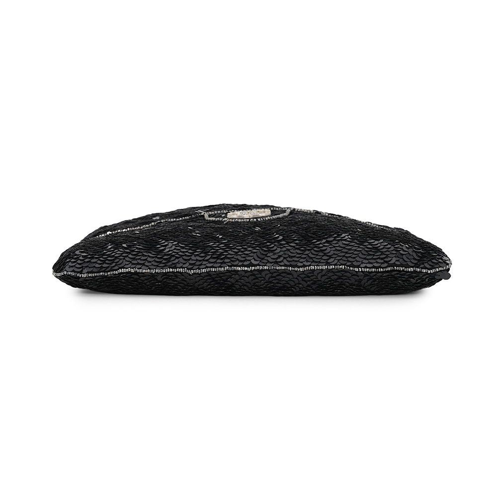Chanel Handbag Mini CC Logo Sequin Beads Rhinestone Bag Black — view 3