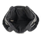 Chanel Handbag Mini CC Logo Sequin Beads Rhinestone Bag Black — view 5