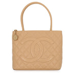 Chanel Tote Bag Reissue CC Logo Quilted Caviar Leather