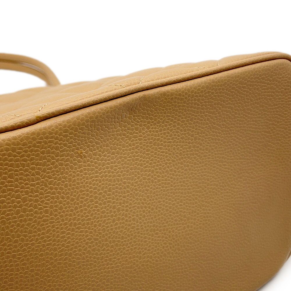 Chanel Tote Bag Reissue CC Logo Quilted Caviar Leather — view 7