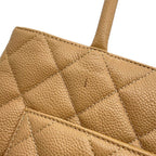 Chanel Tote Bag Reissue CC Logo Quilted Caviar Leather — view 6