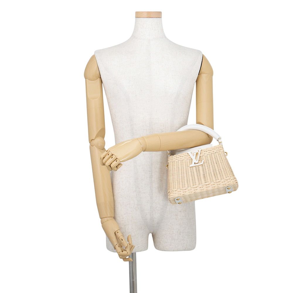 Louis Vuitton Capucines Mini Rattan Cowhide Leather 2-Way Shoulder Bag — view 4