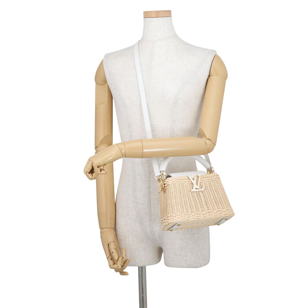 Louis Vuitton Capucines Mini Rattan Cowhide Leather 2-Way Shoulder Bag — view 5