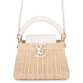 Louis Vuitton Capucines Mini Rattan Cowhide Leather 2-Way Shoulder Bag