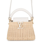 Louis Vuitton Capucines Mini Rattan Cowhide Leather 2-Way Shoulder Bag