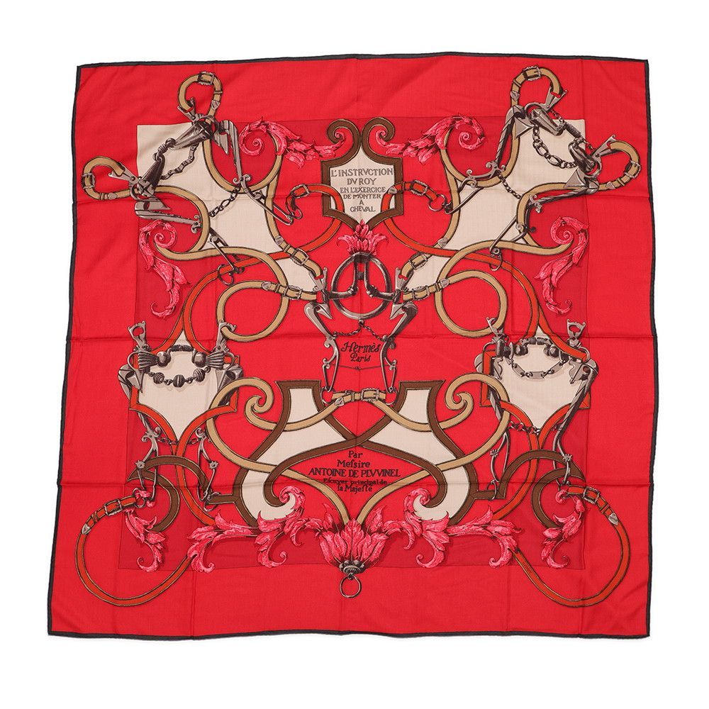 Hermes Shawl Carre 140 Geant Imperial Studies L'instruction Duroy Scarf